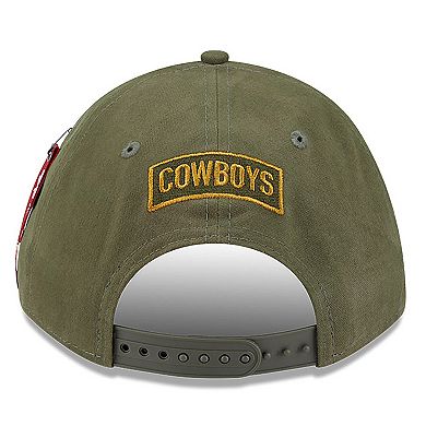 Men's New Era x Alpha Industries Olive Dallas Cowboys A-Frame 9FORTY Adjustable Hat