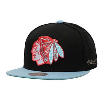 Men's Mitchell & Ness Black Chicago Blackhawks Core Team Special Snapback Hat