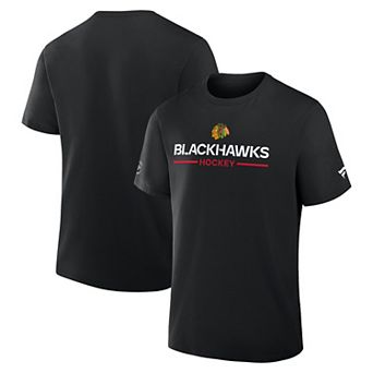 Men's Fanatics Black Chicago Blackhawks Authentic Pro Primary T-Shirt