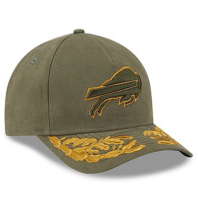 Men's New Era x Alpha Industries Olive Buffalo Bills A-Frame 9FORTY Adjustable Hat