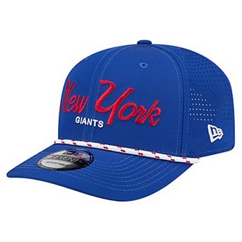 Men's New Era Royal New York Giants Script 9SEVENTY Adjustable Hat