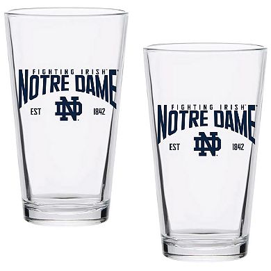 Notre Dame Fighting Irish Two-Pack 16oz. Established Pint Glass Set