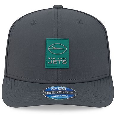 Men's New Era Charcoal New York Jets 2025 Sideline Cold Weather 9SEVENTY Adjustable Hat