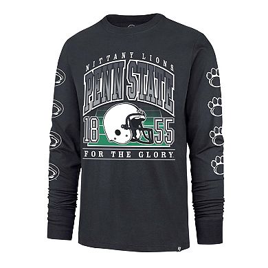 Men's '47 Navy Penn State Nittany Lions Go Big Long Sleeve T-Shirt