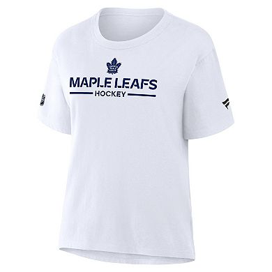 Women's Fanatics White Toronto Maple Leafs Authentic Pro Primary T-Shirt
