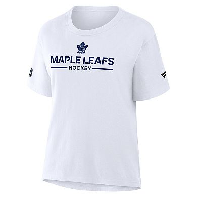 Women's Fanatics White Toronto Maple Leafs Authentic Pro Primary T-Shirt