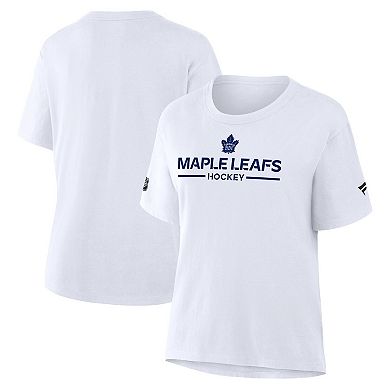 Women's Fanatics White Toronto Maple Leafs Authentic Pro Primary T-Shirt