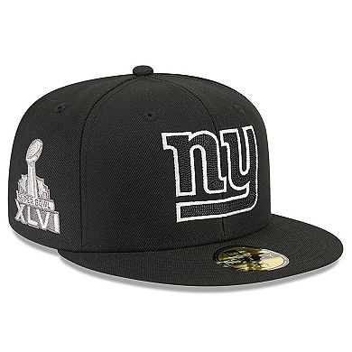 Men's New Era x Alpha Industries Black New York Giants 59FIFTY Fitted Hat