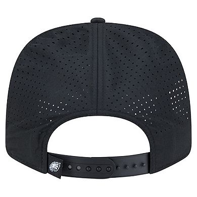 Men's New Era Black Philadelphia Eagles Script 9SEVENTY Adjustable Hat