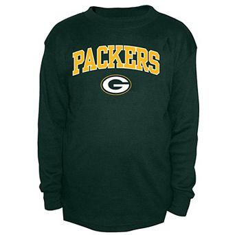 Men's Fanatics Green Green Bay Packers Big & Tall Thermal Long Sleeve Crew Neck T-Shirt