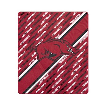 Pegasus Arkansas Razorbacks 50" x 60" Diagonal Lined Wordmark Ultra Soft Blanket