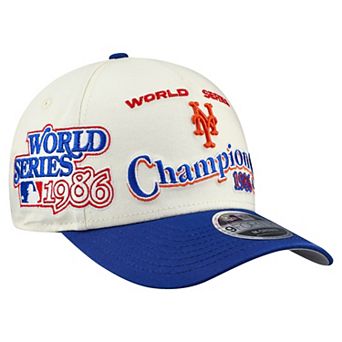 Men's New Era Cream/Royal New York Mets World Series 9FORTY M-Crown A-Frame Adjustable Hat