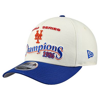 Men's New Era Cream/Royal New York Mets World Series 9FORTY M-Crown A-Frame Adjustable Hat
