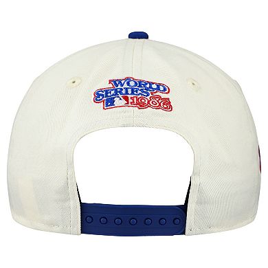 Men's New Era Cream/Royal New York Mets World Series 9FORTY M-Crown A-Frame Adjustable Hat