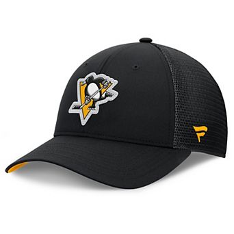 Men's Fanatics Black Pittsburgh Penguins Authentic Pro Home Ice Trucker Adjustable Hat