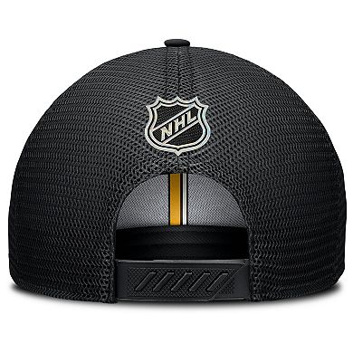 Men's Fanatics Black Pittsburgh Penguins Authentic Pro Home Ice Trucker Adjustable Hat