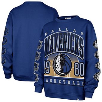 Women's '47 Blue Dallas Mavericks Go Big Oversized Sweatshirt