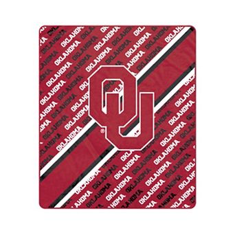 Pegasus Oklahoma Sooners 50" x 60" Diagonal Lined Wordmark Ultra Soft Blanket