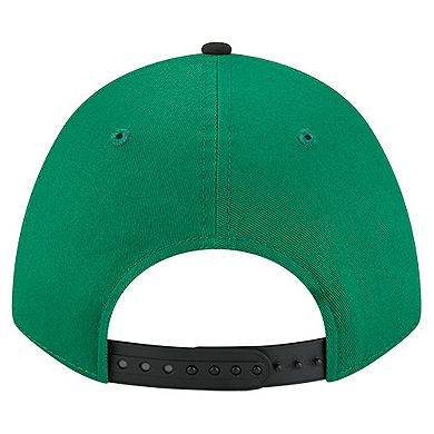 Men's New Era Kelly Green Boston Celtics Bold Arch COOLERA 9FORTY A-Frame M-Crown Adjustable Hat