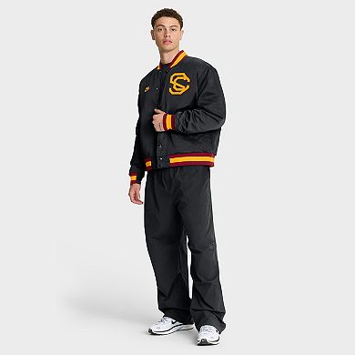 Men's Nike Black USC Trojans Legacy Full-Snap Bomber Jacket