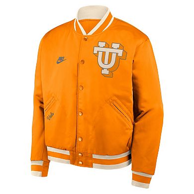 Men's Nike Tennessee Orange Tennessee Volunteers Legacy Full-Snap Bomber Jacket