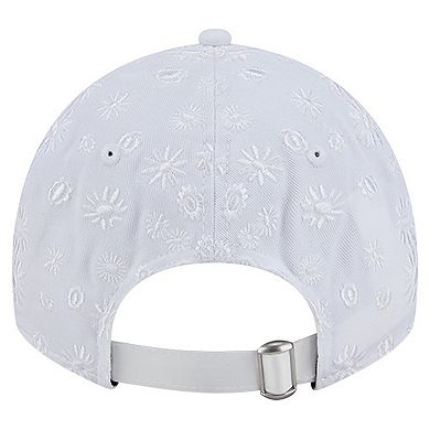 Women's New Era White Chicago Bears Floral 9TWENTY Adjustable Hat
