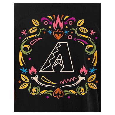 Men's New Era Black Arizona Diamondbacks D _a de los Muertos T-Shirt