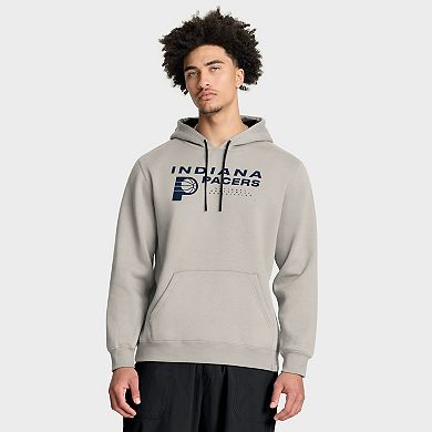 Men's Fanatics Off White Indiana Pacers Crossover Collection Blocked Shot Premium Pullover Hoodie