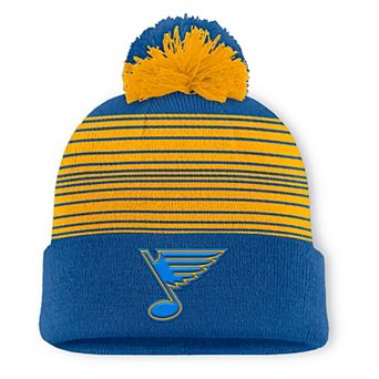 Men's Fanatics Navy St. Louis Blues Fundamental Spirit Cuffed Pom Knit Hat