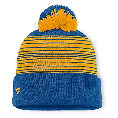 Men's Fanatics Navy St. Louis Blues Fundamental Spirit Cuffed Pom Knit Hat