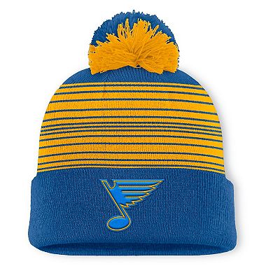 Men's Fanatics Navy St. Louis Blues Fundamental Spirit Cuffed Pom Knit Hat