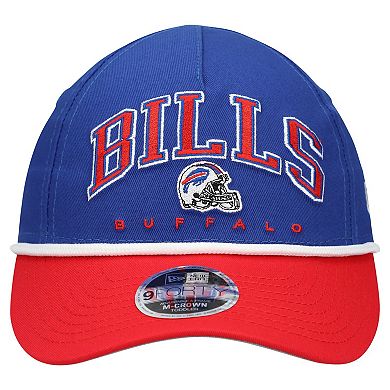 Toddler New Era Royal/Red Buffalo Bills Arch COOLERA 9FORTY A-Frame Adjustable Hat