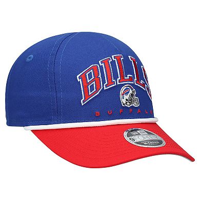Toddler New Era Royal/Red Buffalo Bills Arch COOLERA 9FORTY A-Frame Adjustable Hat