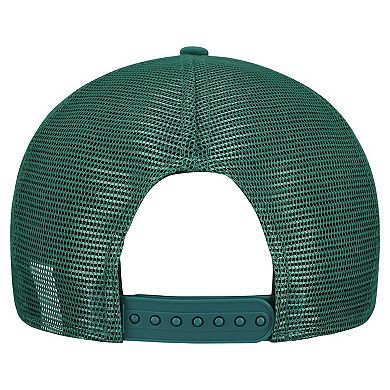 Men's New Era Gray/Green New York Jets Cork Split Panel 9FIFTY Trucker Snapback Hat