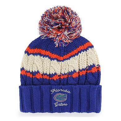 Women's '47 Royal Florida Gators Emma Cuffed Knit Hat with Pom