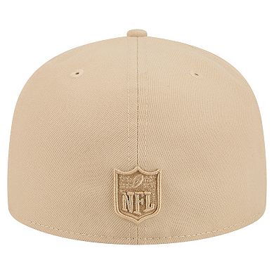 Men's New Era Light Beige Dallas Cowboys Color Pack A-Frame 59FIFTY Fitted Hat