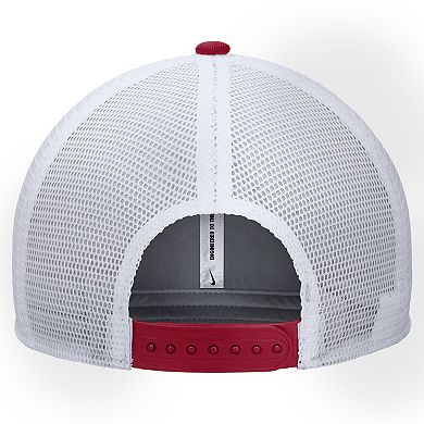 Men's Nike Silver Air Force Falcons Rivalry Rise Adjustable Trucker Hat