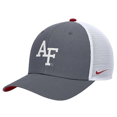 Men's Nike Silver Air Force Falcons Rivalry Rise Adjustable Trucker Hat
