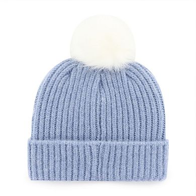Women's '47 Light Blue Dallas Cowboys Mellow Cuffed Knit Hat with Pom