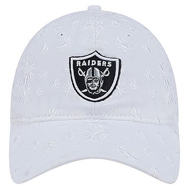 Women's New Era White Las Vegas Raiders Floral 9TWENTY Adjustable Hat