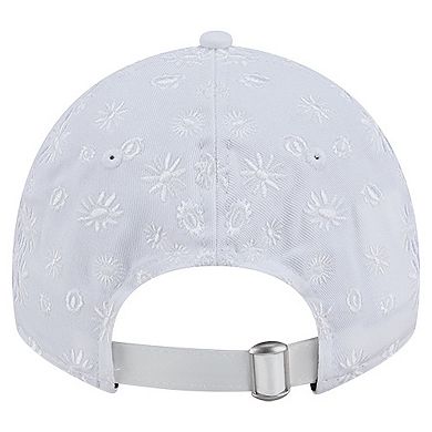 Women's New Era White Las Vegas Raiders Floral 9TWENTY Adjustable Hat