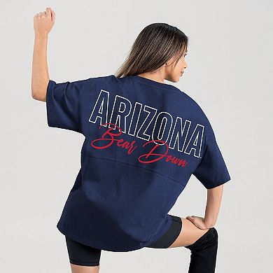 Women's Gameday Couture Navy Arizona Wildcats Oversized Back at Ya T-Shirt