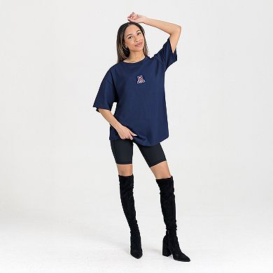 Women's Gameday Couture Navy Arizona Wildcats Oversized Back at Ya T-Shirt