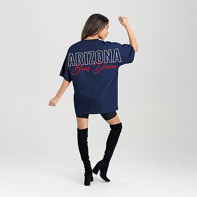 Women's Gameday Couture Navy Arizona Wildcats Oversized Back at Ya T-Shirt