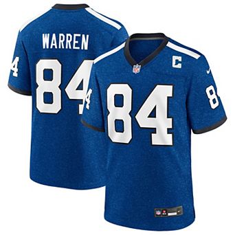 Men's Nike Tyler Warren Heather Royal Indianapolis Colts Alternate 2 Indiana Nights Game Jersey