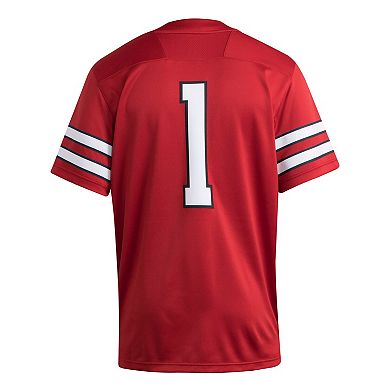 Men's adidas #1 Red Texas Tech Red Raiders Premier Jersey