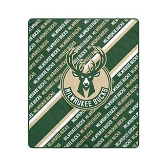 Pegasus Milwaukee Bucks 50" x 60" Diagonal Lined Wordmark Ultra Soft Blanket