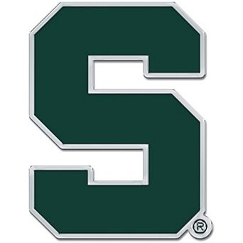 WinCraft Michigan State Spartans Colored Chrome Auto Emblem