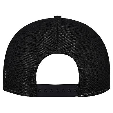 Men's New Era Cream/Black Pittsburgh Steelers Cutout A-Frame 9FIFTY Snapback Hat