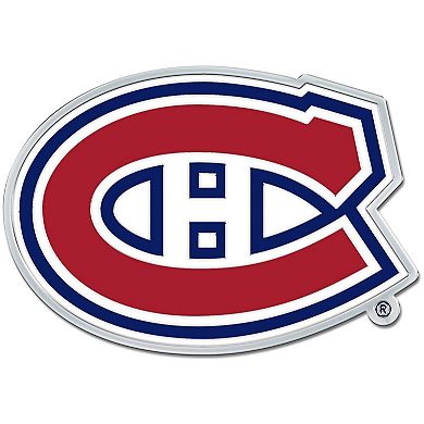 WinCraft Montreal Canadiens Colored Chrome Auto Emblem